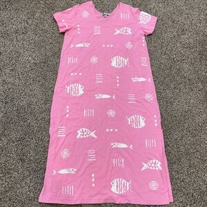 m mac cotton dresses M.MAC Rock Fish Cotton Knit Dress for Girls